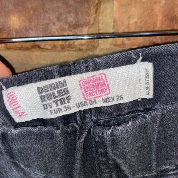 Zara Denim Rules by TRF Black Wash Pull-On Skinny Jegging Jeans Women's Size 4 - Picture 4 of 6